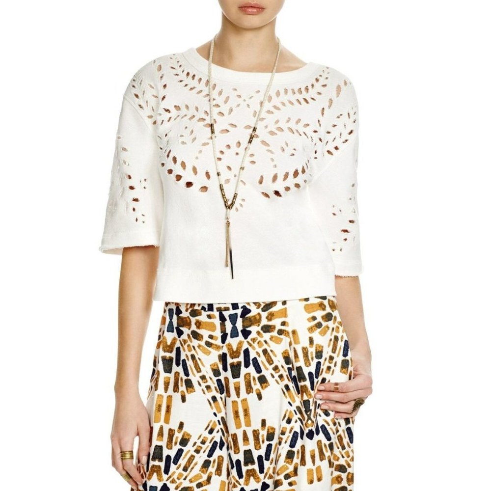 FREE PEOPLE Crumpette Cropped Sweatshirt - XS